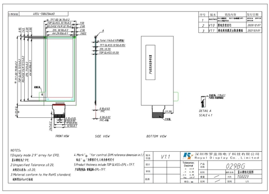 128*64 LCD-Modul in Mini-Größe FSTN transflexive positive mit ST7567 6H