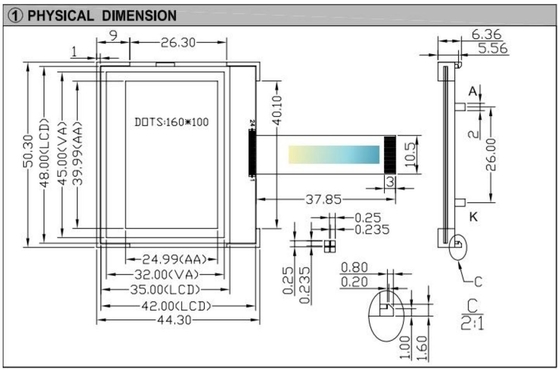 160x100 Grafik-LCD-Modul Die perfekte Anzeigelösung für industrielle Steuerungssysteme