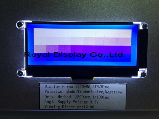 240*80 Grafik-LCD-Modul FSTN 6H Breittemperatur-ST7529 COG Industrieanzeige