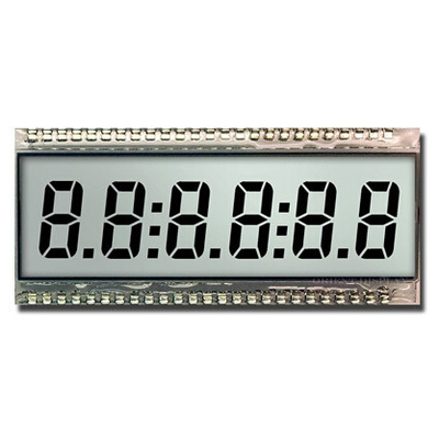 8-stelliges LCD-Modul TN reflektierendes Industriedisplay mit großer Temperatur