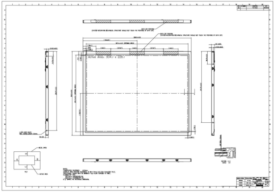 15' TFT 1024*RGB*768 XGA LVDS-Schnittstelle mit breiter Temperatur Innolux-LCD-Modul