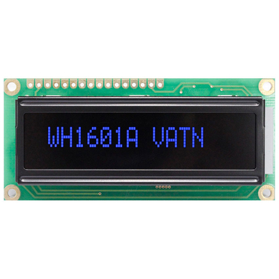 16*1 Zeichen Monochrome SPI-Schnittstelle Weite Temperatur VATN-LCD-Modul