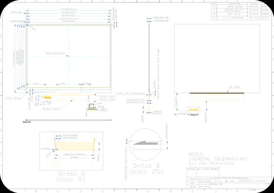 10.3'' E Papierbildschirm 1404*1872 reflektierender Landschaftsmodus EPD