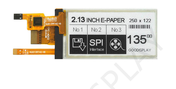 2.13'' 250*122 Schwarz-weiß ESL-Preisschild E-Papier-Display