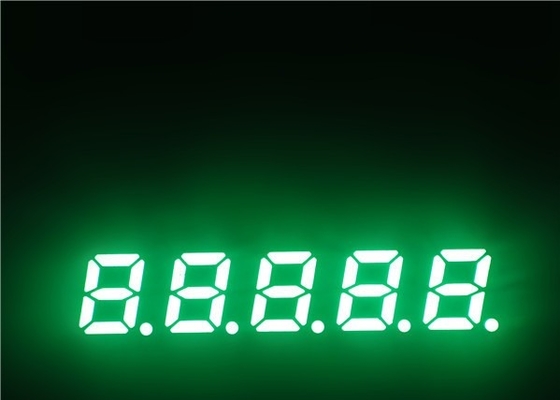 Blaue ausstrahlende LED-Segmentanzeige-allgemeine Kathode 0,28" 5 Stelle 200mcd