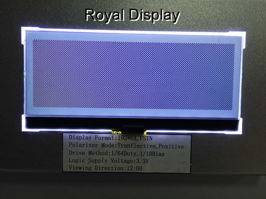 192X64dots FSTN grafischer positiver LCD zeigen einfarbiges Zahn LCD-Modul an