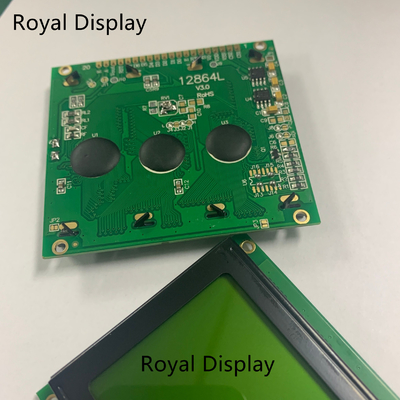 LCD-Modul PFEILER gelbgrüne grafische LCD Anzeige 128X64dots STN einfarbiges