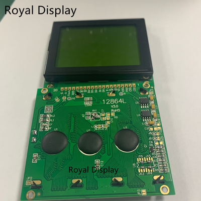 LCD-Modul PFEILER gelbgrüne grafische LCD Anzeige 128X64dots STN einfarbiges